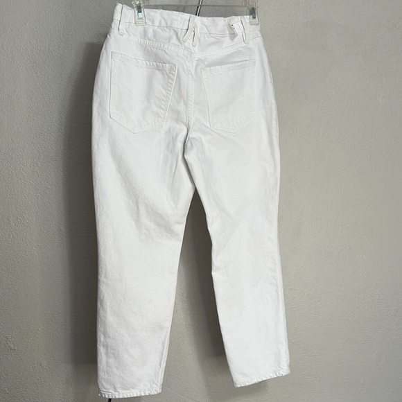 NWT Good American High Waist Distressed White Jeans Size 2/26 - Picture 7 of 12